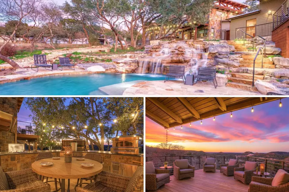 Luxurious Texas Hill Country Villa Has Split-Level Pool + Amazing Views